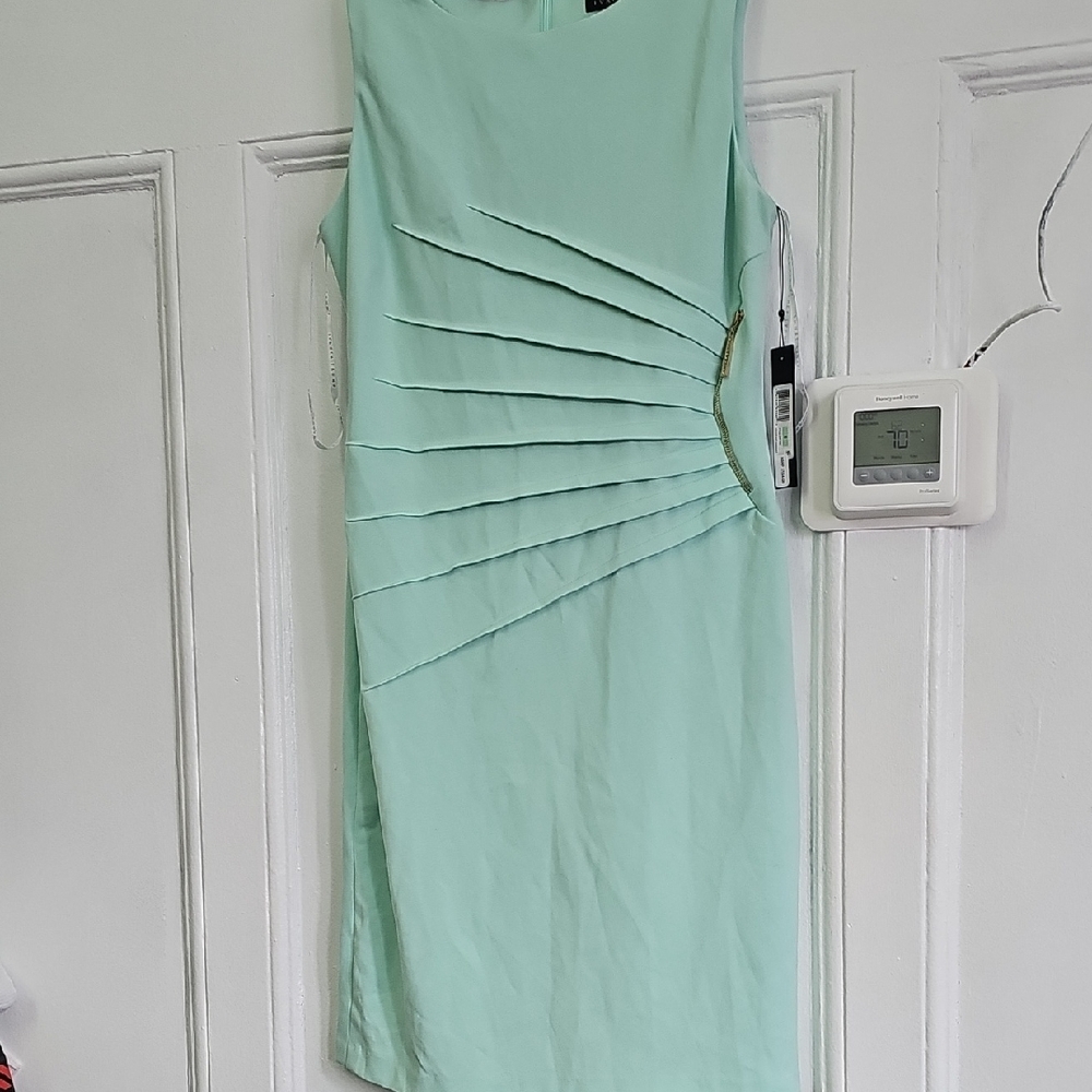 Ivanka Trump Asymmetrical Mint Dress